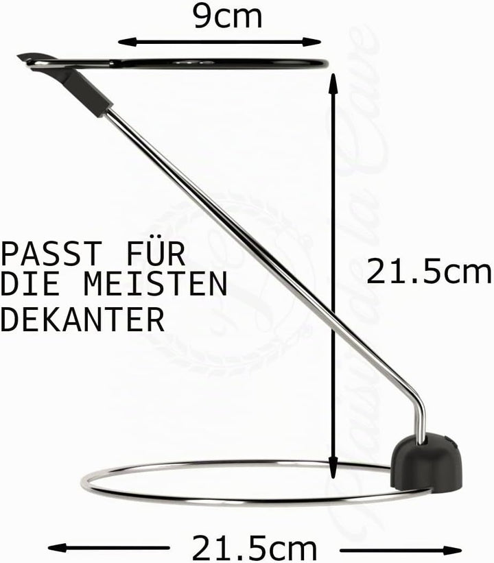 2in1 Dekanter Ständer - Ultrakompakt Schneller und Fleckenfreier Dekantertrockner &amp; Zusammenfalten f