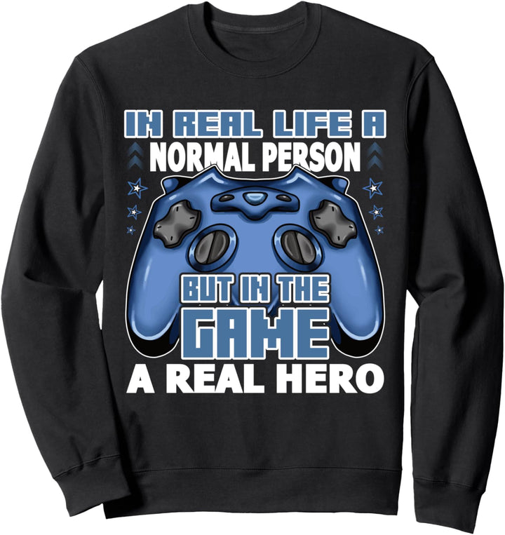 Gaming-Ausrüstung im Spiel ein echter Heldenspiele für Erwachsene Sweatshirt