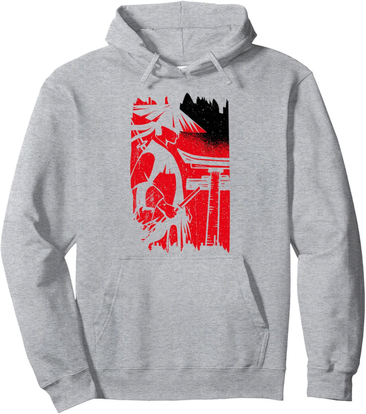 Retro Samurai Krieger Japanischer Samurai Ronin Pullover Hoodie