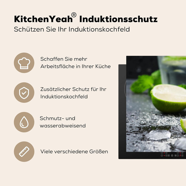KitchenYeah© Herdabdeckplatte Einteilig Kochfeld Abdeckung Induktionskochfeld Ceranfeld Abdeckplatte