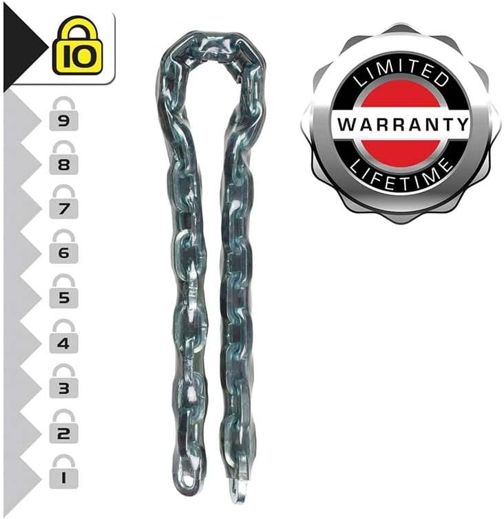 Master Lock 8019EURD Kette aus gehärtetem Stahl, 100 cm x 1 cm 1 m, 1 m
