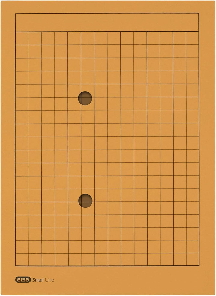 Elba Umlaufmappe, A4, 2 Sichtlöcher, Recyclingkarton, gelb, 50 Stück gelb Umlaufmappe, gelb Umlaufma