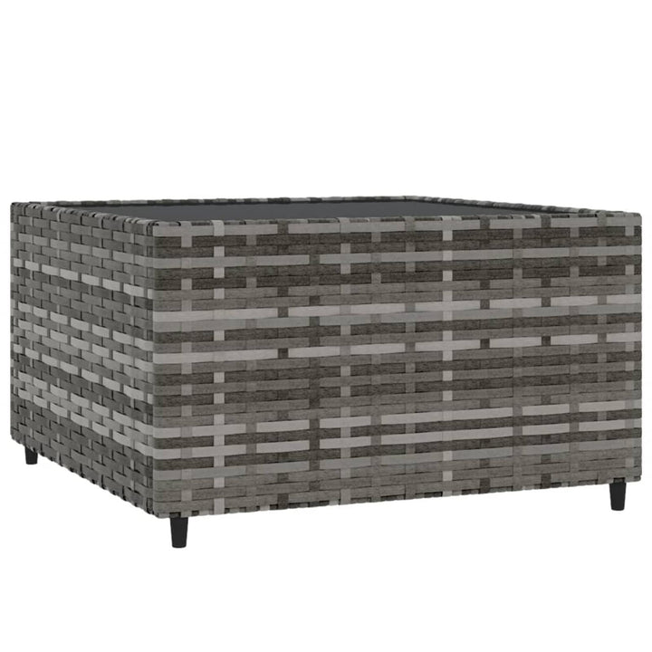 Tidyard Garten Couchtisch Beistelltisch Polyrattan Balkontisch Gartenmöbel Kaffeetisch Teetisch Quad