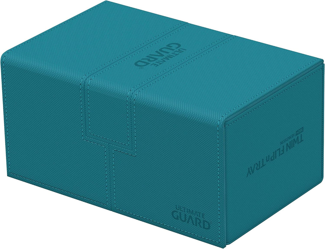 Ultimate Guard UGD011239 Twin Flip`n`Tray 160+ XenoSkin Monocolor Petrolblau Kartenbox, Petrolblau