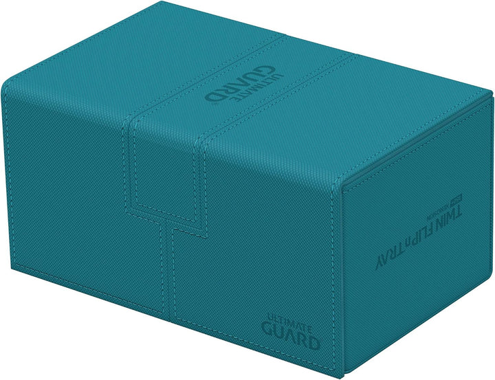 Ultimate Guard UGD011239 Twin Flip`n`Tray 160+ XenoSkin Monocolor Petrolblau Kartenbox, Petrolblau