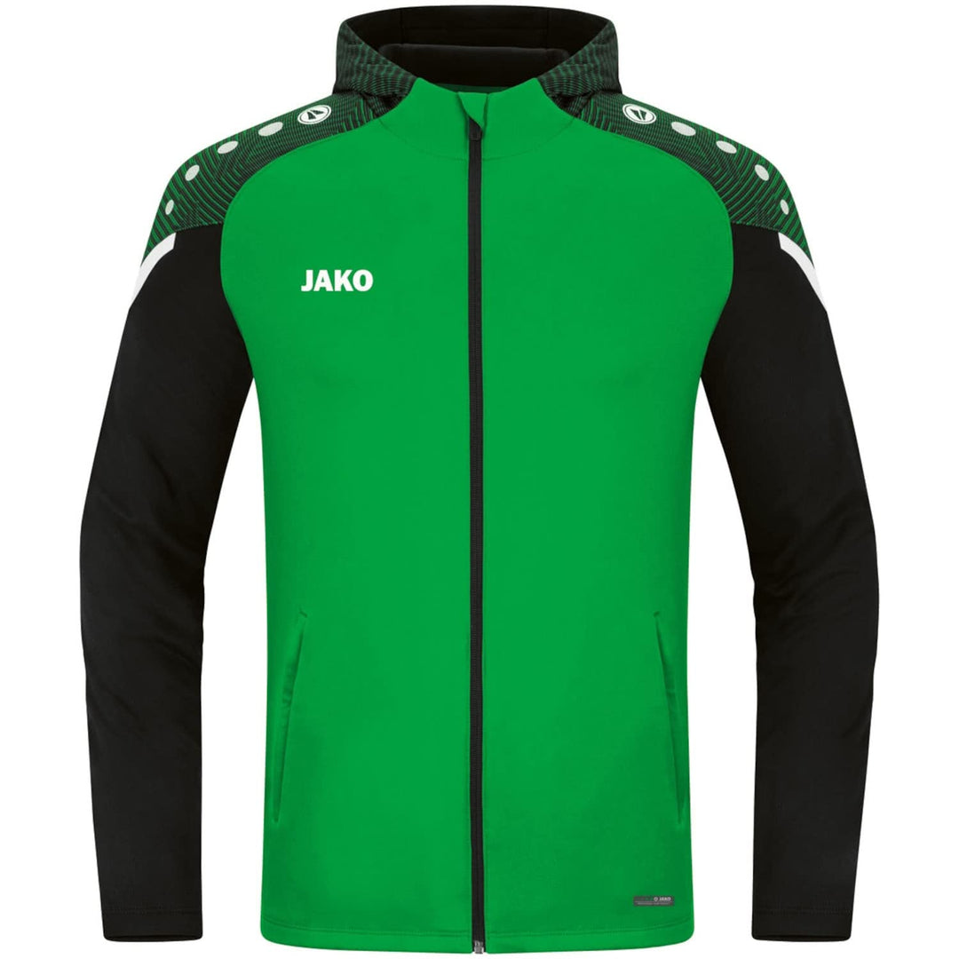 JAKO Herren Kapuzenjacke Performance, neonorange/weiss/marine, M, 6897 L soft green/schwarz, L soft