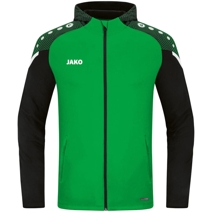 JAKO Herren Kapuzenjacke Performance, neonorange/weiss/marine, M, 6897 L soft green/schwarz, L soft