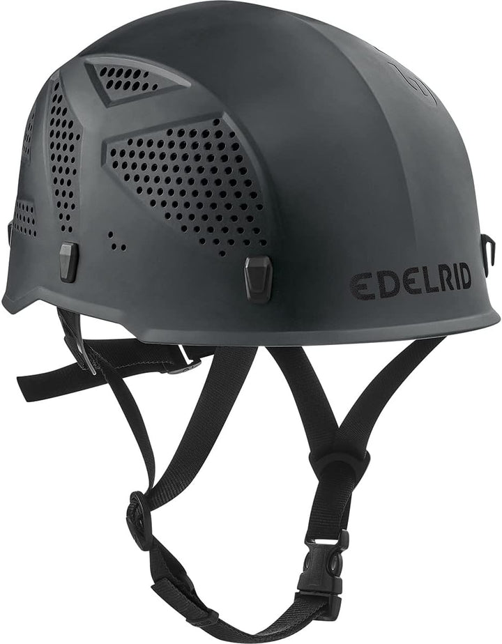 EDELRID Ultralight III Kletterhelm Klettersteighelm Bergsporthelm Schwarz, Schwarz