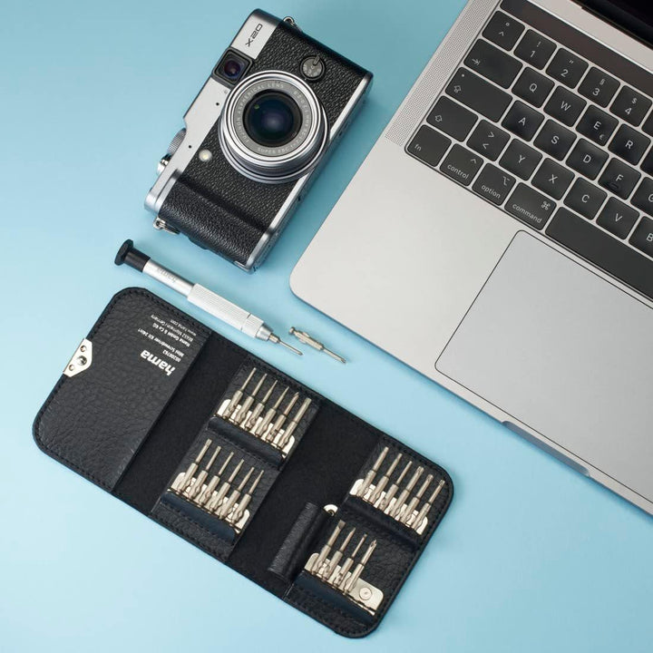 Hama Feinmechaniker Schraubendreher Mini (u.a. Kreuzschlitz, Schlitz, Torx Reparatur-Set magnetisch