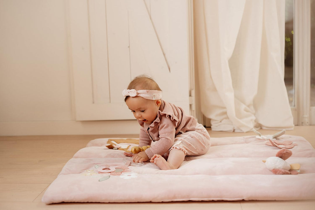 Little Dutch Krabbeldecke Spieldecke Activity Matte Baby (80x100 cm) rosa - Fairy Garden