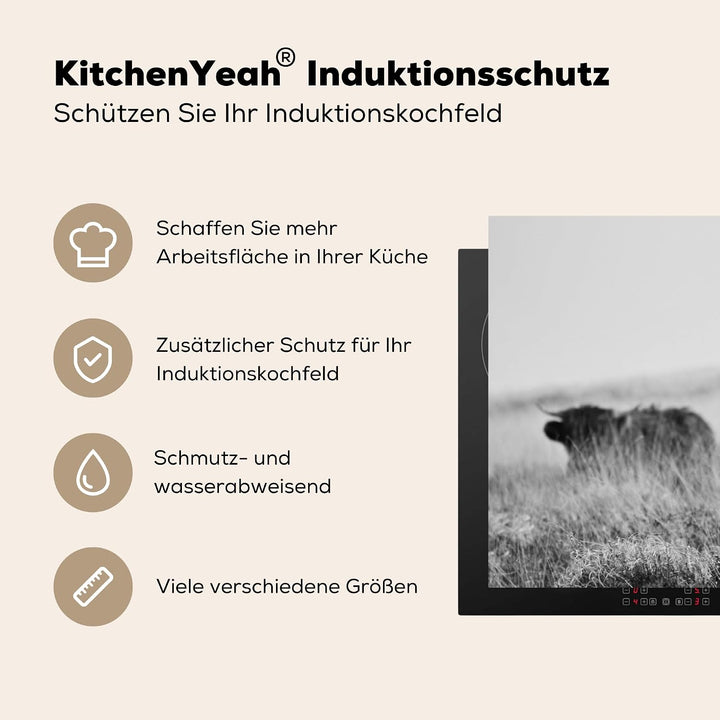 KitchenYeah© Herdabdeckplatte Einteilig Ceranfeld Abdeckplatte Küche Deko Ceranfeldabdeckung Herdabd