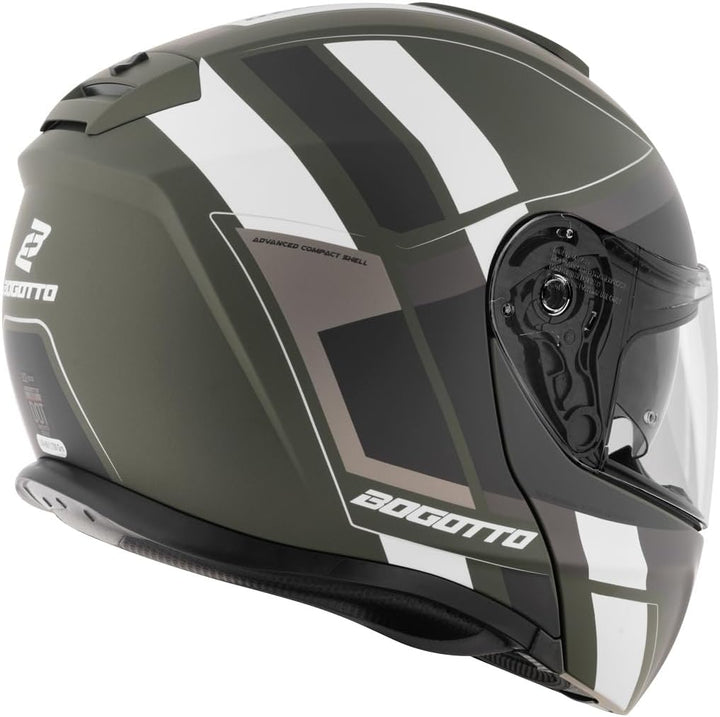 Bogotto FF403 Murata Klapphelm schwarz/grün/weiss M (57/58), schwarz/grün/weiss M (57/58)