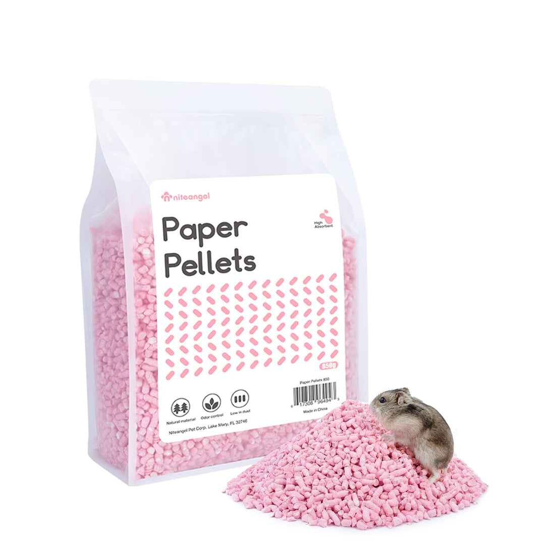 Niteangel Hamster-Papierpellets als Einstreu für syrische Zwerghamster, Gerbils, Mäuse, Lemminge, De