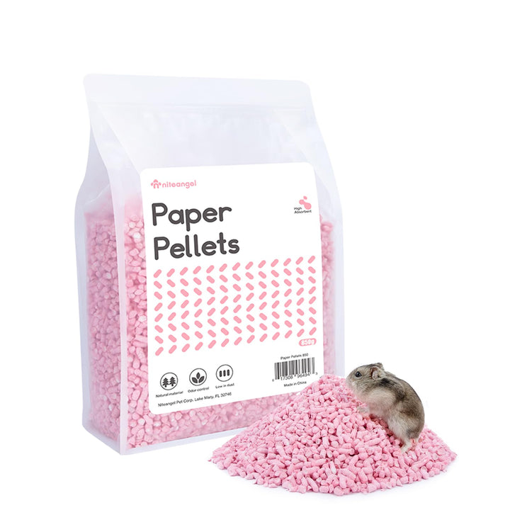 Niteangel Hamster-Papierpellets als Einstreu für syrische Zwerghamster, Gerbils, Mäuse, Lemminge, De