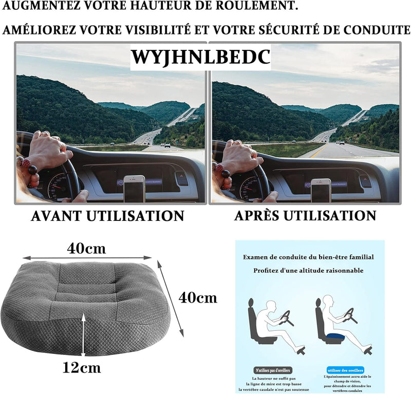 WYJHNLBEDC Sitzauflage/Sitzerhöhung Auto, Sitzkissen/Stuhlkissen 40x40 Bürostuhl Ergonomisch Orthopä