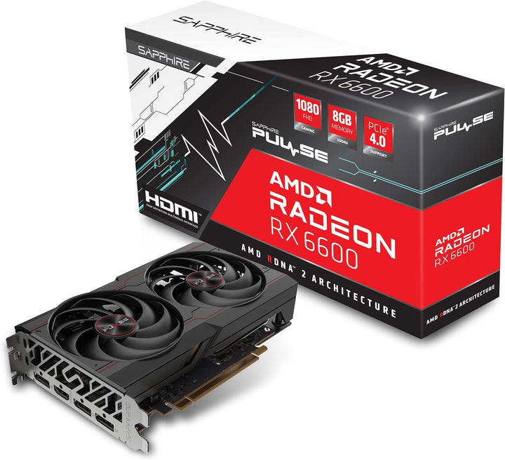 Sapphire Pulse AMD Radeon RX 6600 Gaming 8 GB GDDR6 HDMI / Triple DP Single