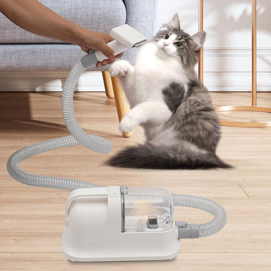 3-in-1-Pet Haarschneider – Rasieren | Kämmen & Saugen – 11800 Pa – Leise