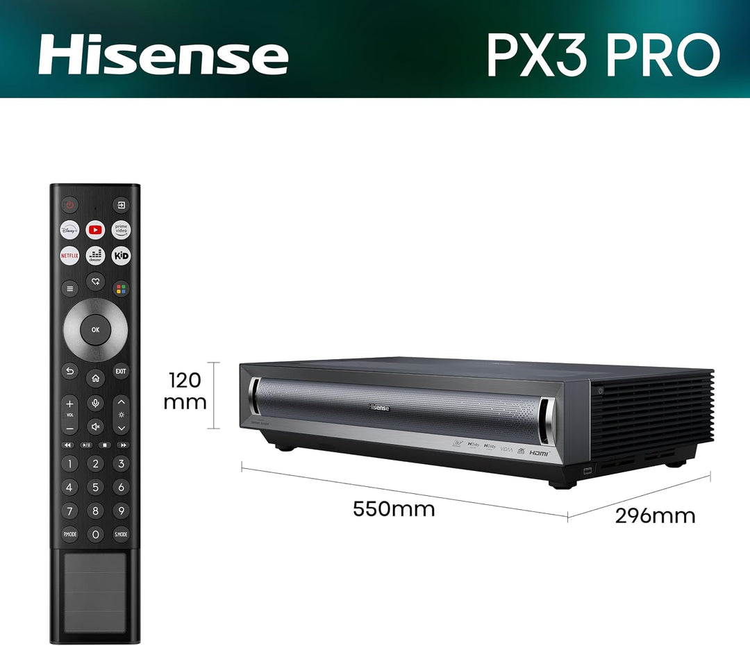 Hisense PX3-Pro DLP 4K Laser Beamer - B-Ware Platin