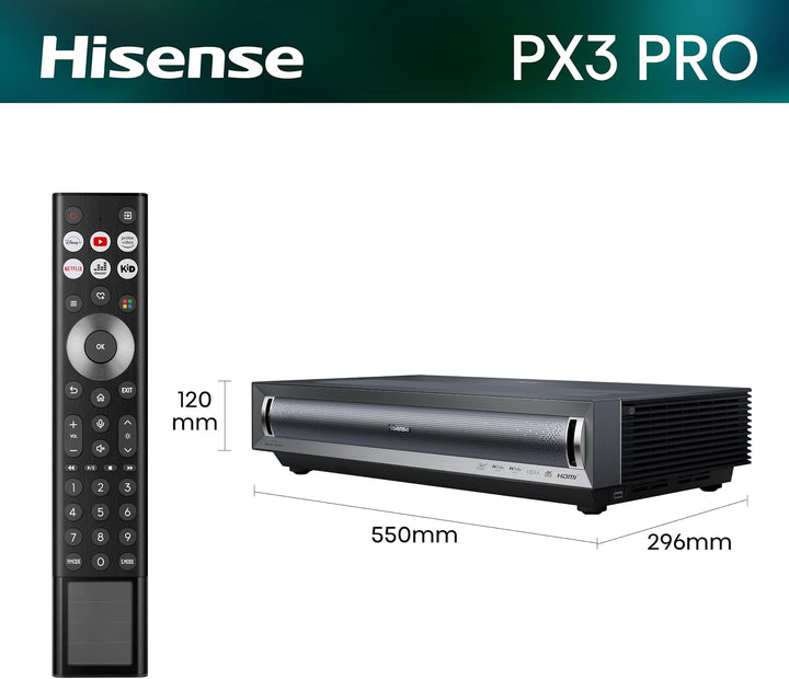 Hisense PX3-Pro DLP 4K Laser Beamer - B-Ware Platin