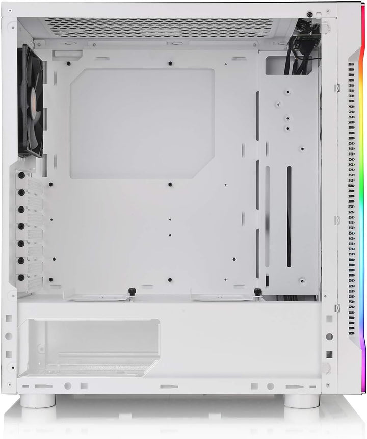 Thermaltake H200 TG RGB ATX PC-Gehäuse | 1 vorinstallierter 120mm Lüfter | Tempered Glass | Weiss