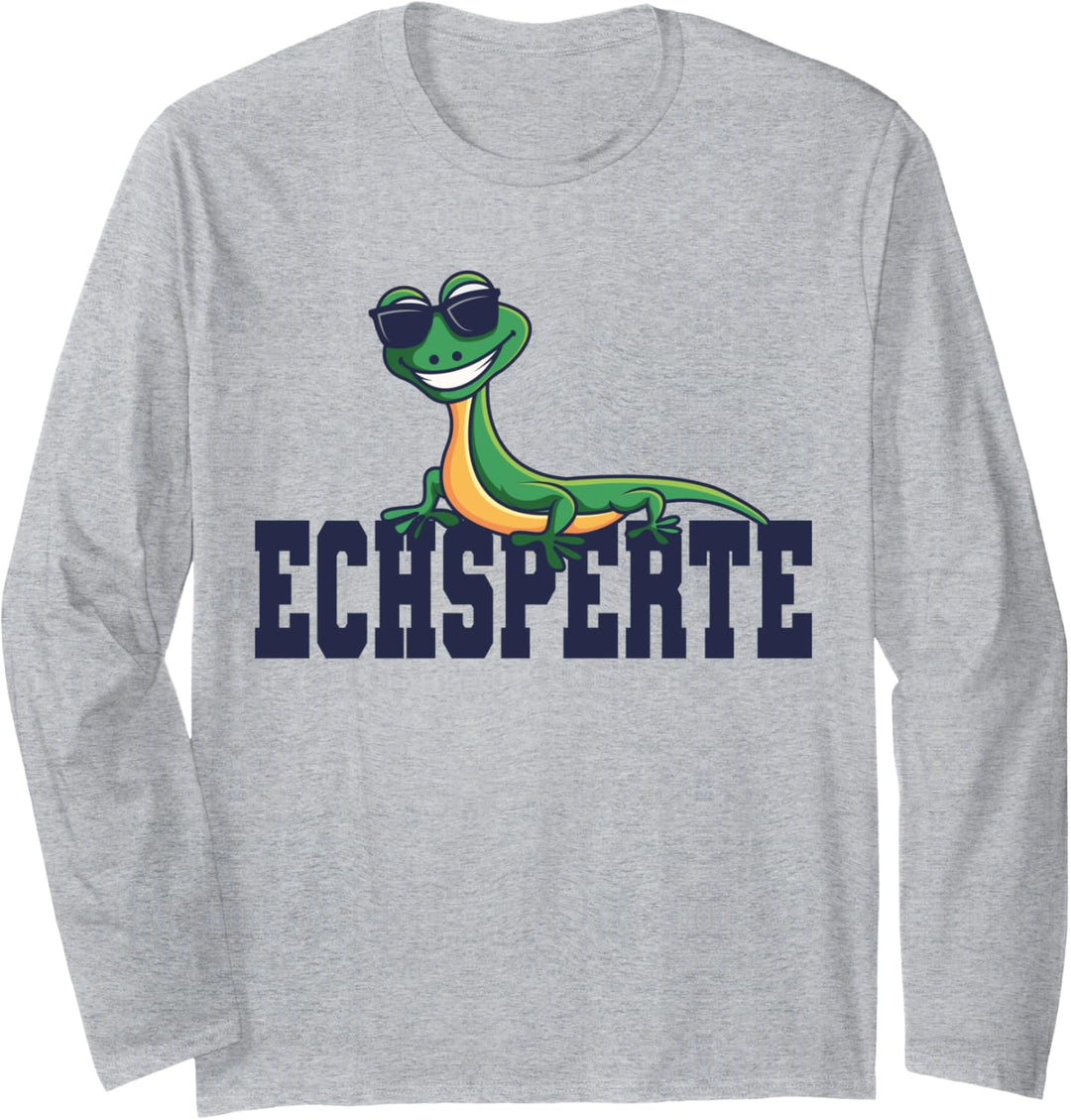 Echsperte Echspertin Eidechse Echse Reptilien Geschenkidee Langarmshirt