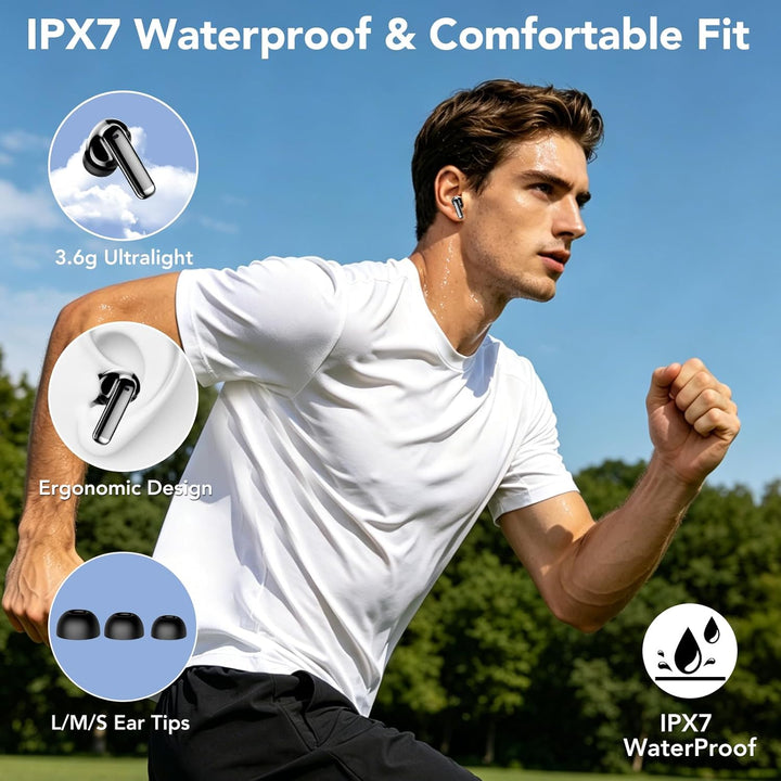 2026 Neu Bluetooth Kopfhörer, In Ear Kopfhörer Kabellos Bluetooth 5.4, 4 ENC Noise Cancelling Mic mi