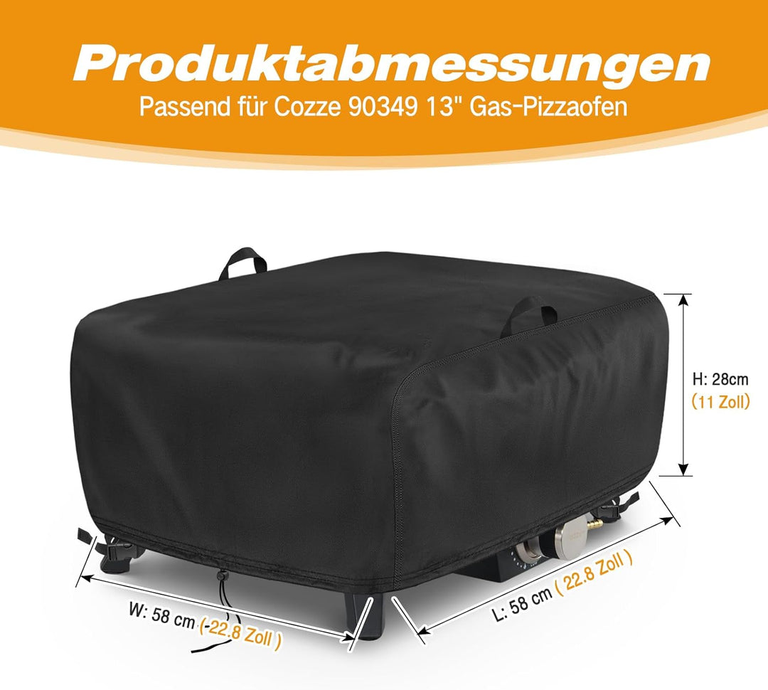 Fenghome Pizzaofen Abdeckung für Cozze 90349 13" Gas Pizza Ofen, Wasserdicht Staubdicht Pizzaofen Tr