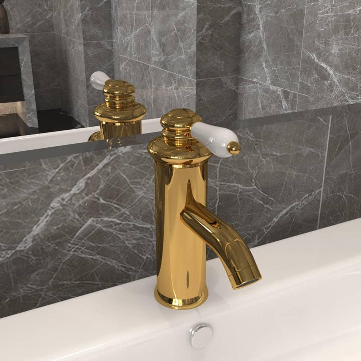 vidaXL Waschtischarmatur Bad Wasserhahn Waschbecken Waschtisch Armatur Mischbatterie Badarmatur Bade