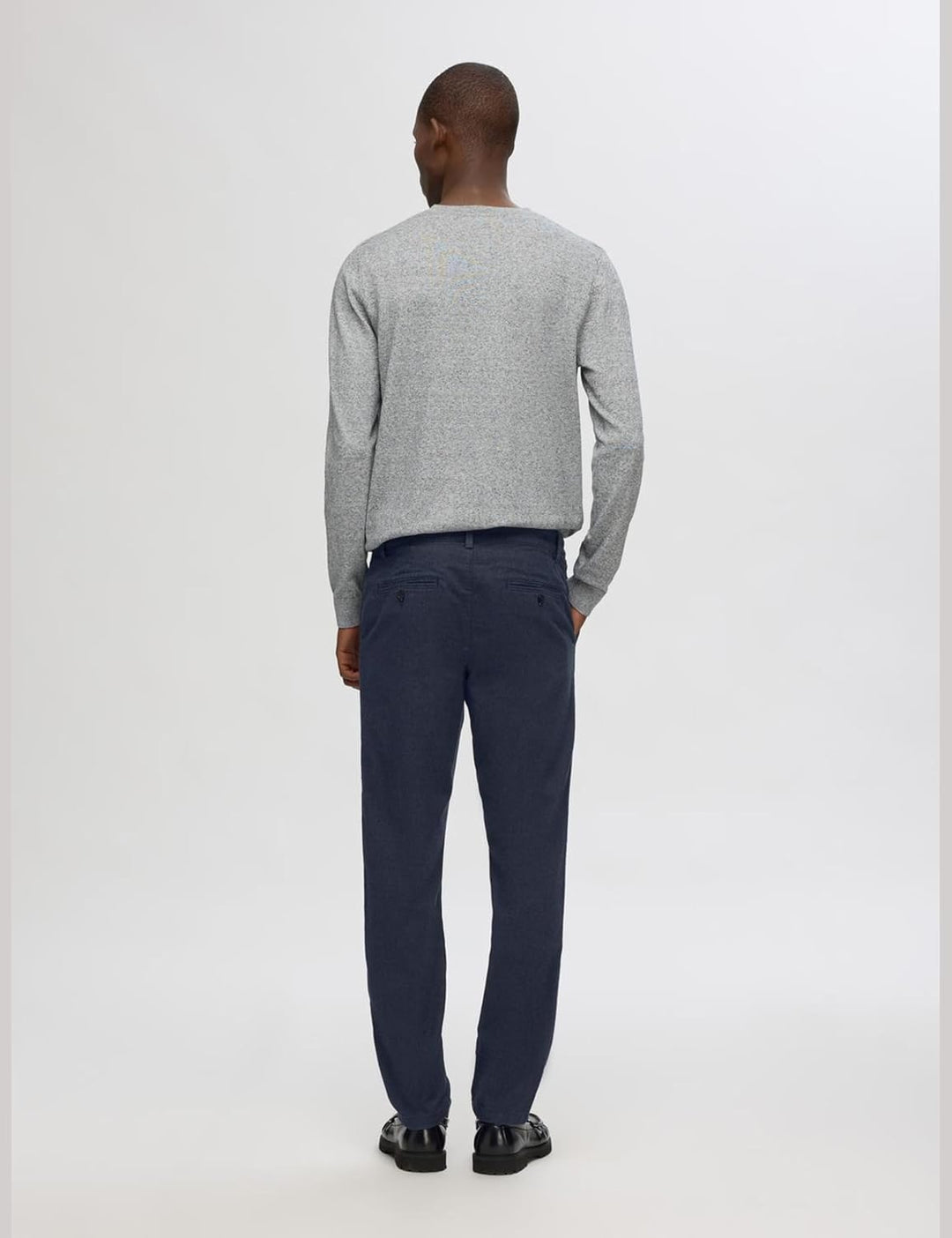 Selected Homme Male Chino 175 Slim Fit Brushed 29W / 32L Dark Sapphire/Detail:structure, 29W / 32L D