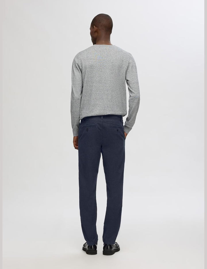 Selected Homme Male Chino 175 Slim Fit Brushed 29W / 32L Dark Sapphire/Detail:structure, 29W / 32L D