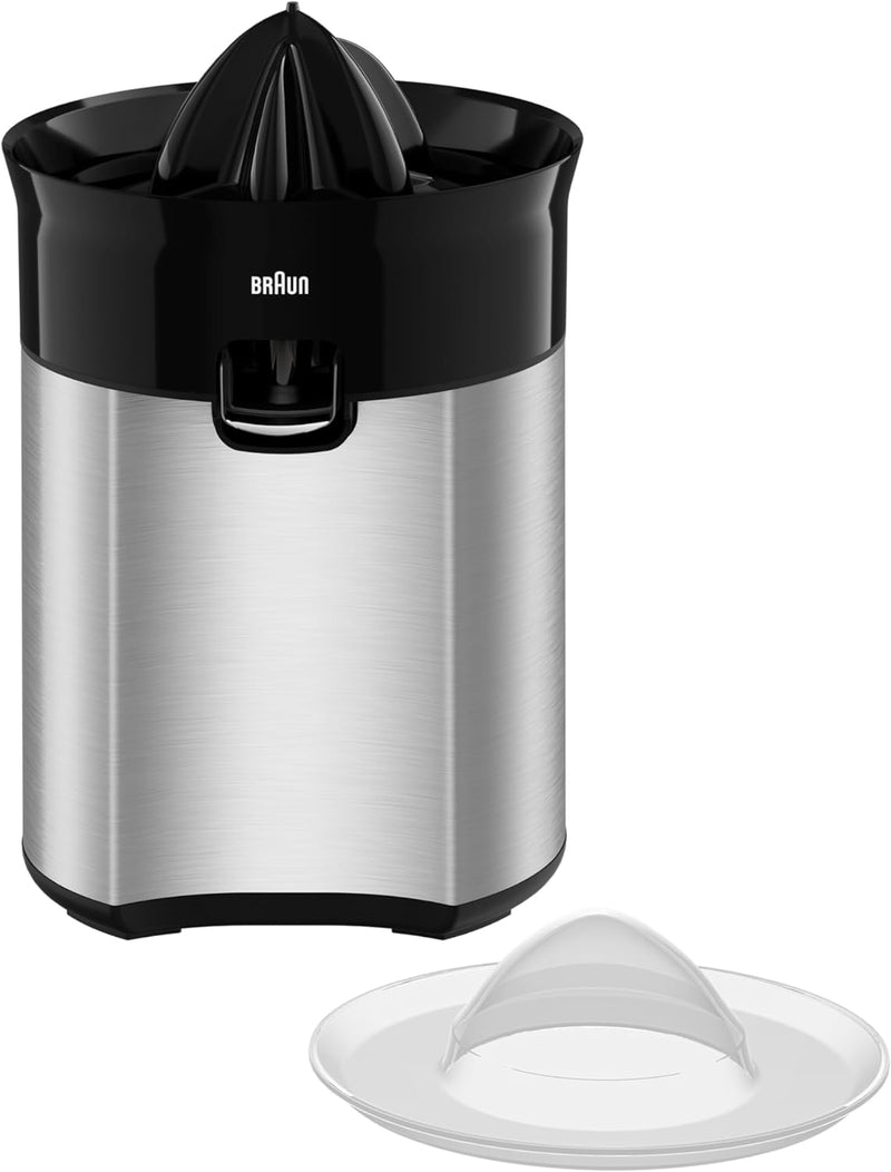 Braun CitrusQuick 5 CJ5050 BK Zitruspresse, Direkter Saftauslauf, Anti-Tropf-Auslauf, Start/Stopp-Au