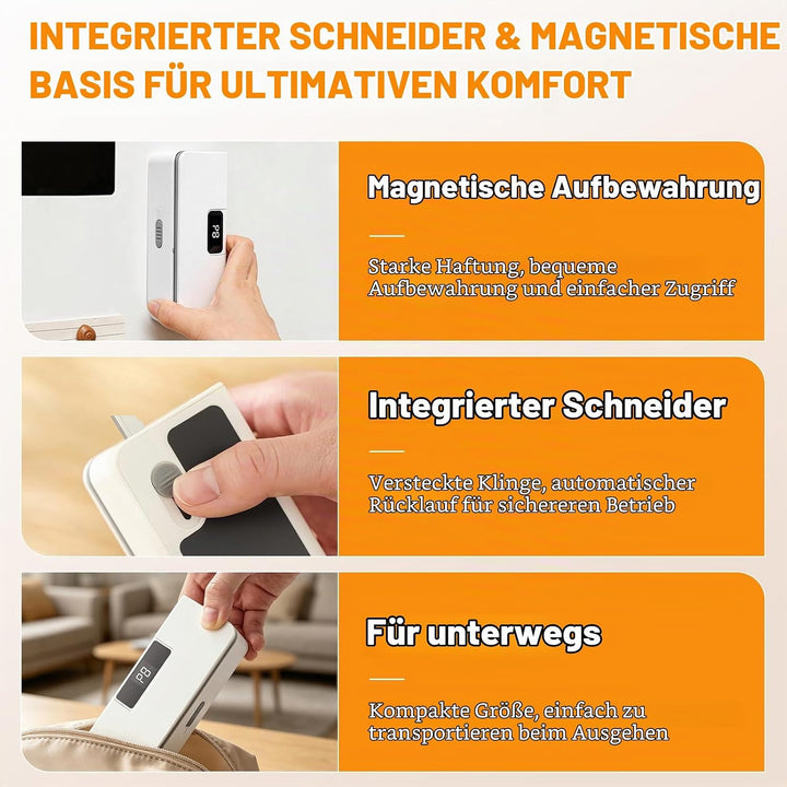 Mini Bag Sealer Folienschweissgerät, 8 Stufen Einstellbar