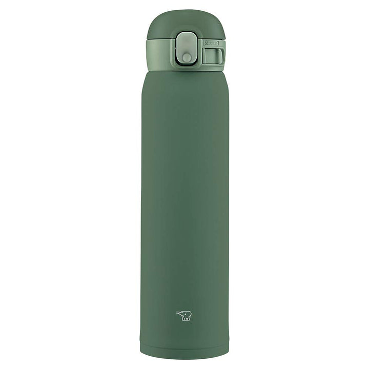 Zojirushi SM-WA60-GD Wasserflasche, One-Touch-Edelstahlbecher, nahtlos, 35,5 ml (0,60 l), Khaki Khak