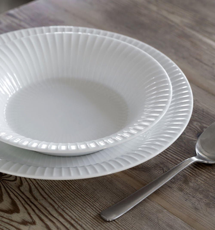 Kähler Tiefer Teller Ø21 cm Hammershøi legendäres Design zeitlos elegant, weiss Ø21 cm Weiss/Opulent