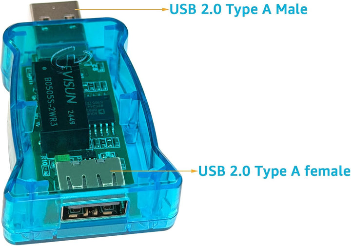 DSD TECH SH-G01A USB Izolator mit ADUM3160-Chip 12 m(Blau), Blau