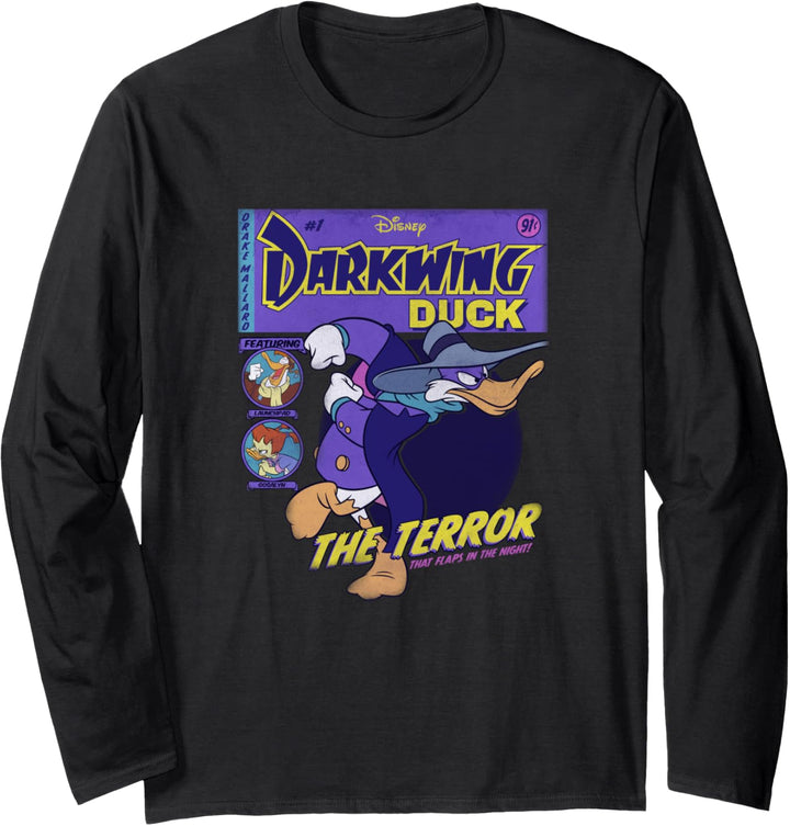 Disney Darkwing Duck Comiccover Langarmshirt