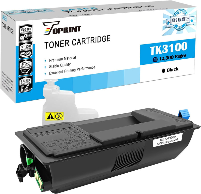 TOPRINT TK-3100K TK-3100 TK3100 1T02MS0NL0 Kompatible Tonerkartusche 12500 Seiten Schwarz für Kyocer