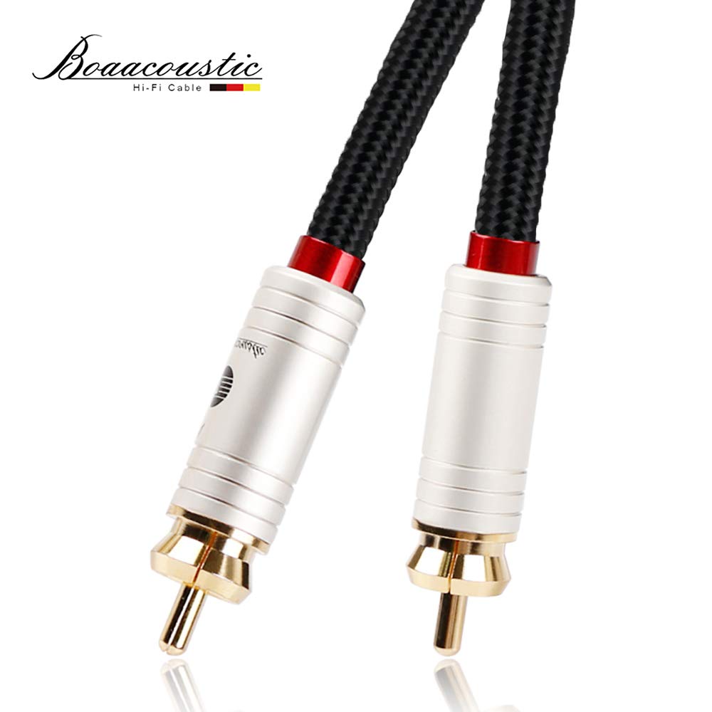 JIB Boaacoustic BlackBerry Cinch RCA Digitales Koaxialkabel, 4N OFC Subwoofer Kabel, S/PDIF/Audio/Di