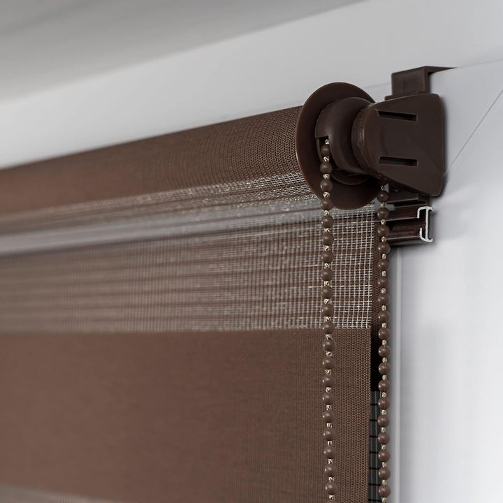 Victoria M. Doppelrollo Klemmfix Duo-Rollo Klemmmontage ohne Bohren für Fenster und Tür Lichtdurchlä