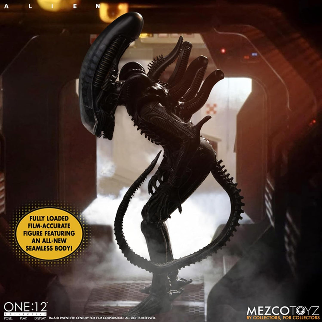 Mezco Alien One:12 Collective Deluxe Actionfigur Alien Multicolor, 100% Kunststoff