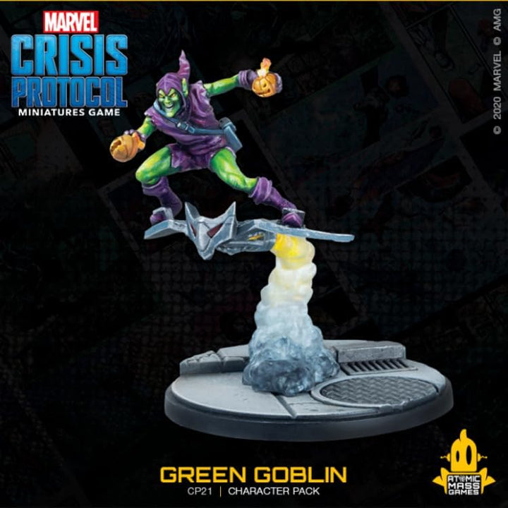 Atomic Mass Games , Marvel Crisis Protocol: Character Pack: Green Goblin, Miniatures Game, Ages 10+,
