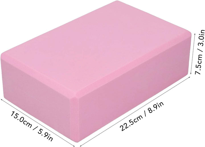 Pink Yoga Block, Foam 2 Pack Foam Travel Yoga Pilates Blocks Stabilit?t rutschfeste Bl?cke f¨¹r Medi