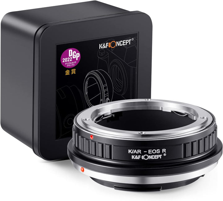 K&F Concept Lens Mount Adapter K/AR-EOS R Manueller Fokus Kompatibel mit Konica Auto-Reflex (AR) SLR