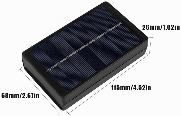 Solarladegerät, 1W 4V Tragbares Solarpanel Ladegerät PVC Polysilizium AA/AAA Solar Powerbank Wireles