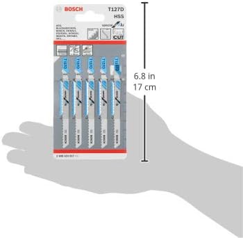 Bosch Accessories Bosch Professional 5x Stichsägeblatt T 127 D Special for Alu (für Aluminiumrohre &