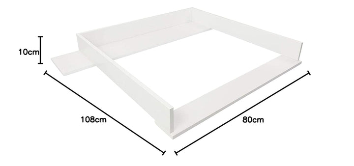 Puckdaddy Marius | Wickelaufsatz kompatibel mit IKEA Hemnes Kommoden u.Ä. | 108x80x10 cm | Wickelauf