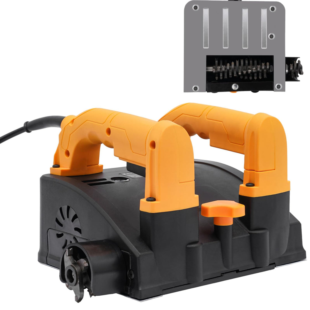 Betonfräse Elektrische 1200W, 1000-4000r/min Tragbares Putzfräse Mauerfräse mit 26 Klingen, 1-4mm Ho