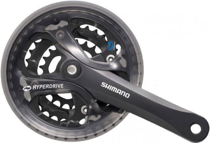 SHIMANO Acera Trekking FC M361 Square 7/8 Speed Chainset, Unisex 175 mm Schwarz, 175 mm Schwarz