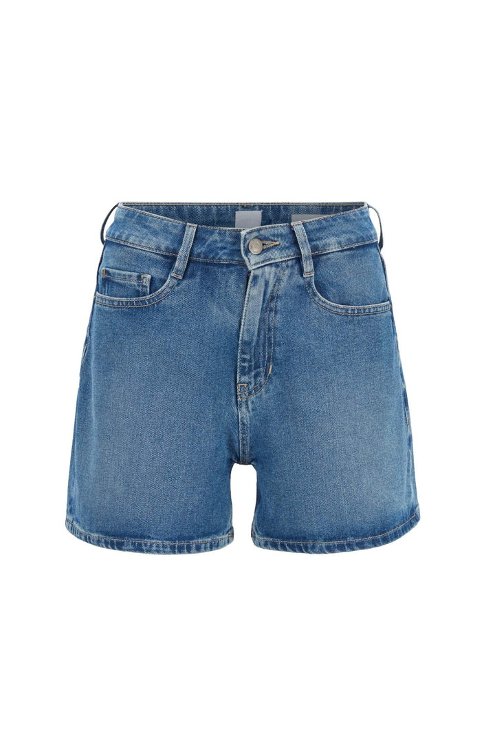 BOSS Relaxed-Fit Shorts J21 Oceanside Balcony aus komfortablem Stretch-Denim blau 432 (28)
