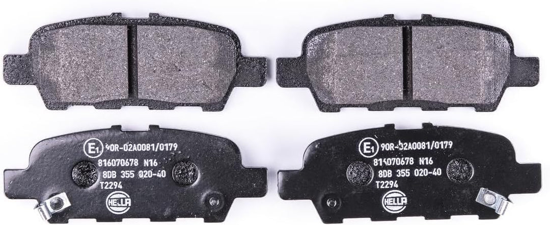HELLA PAGID 8DB 355 020-401 Bremsbelagsatz - T2294 - Dicke/Stärke: 13.8mm - Bremssystem: Akebono - m